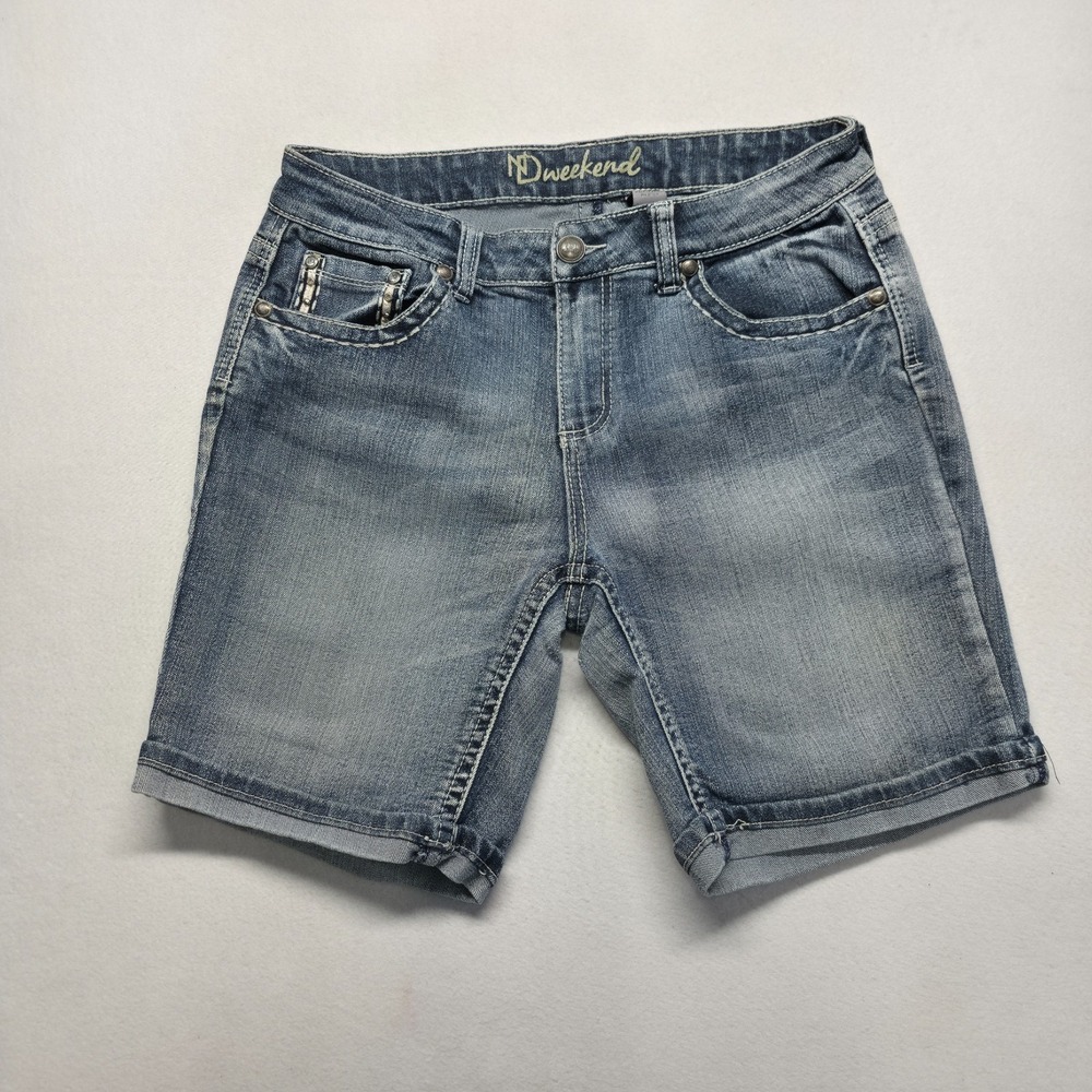 ND Weekend Women's Denim Embellished Jean Shorts Size 12 (32X8)
